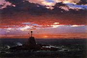 Frederic Edwin Church Beacon, off Mount Desert Island oil on canvas